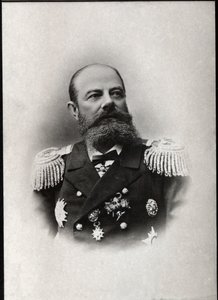 Portrait of Avellan, Russian admiral and commander of the Russian Mediterranean fleet by French Photographer